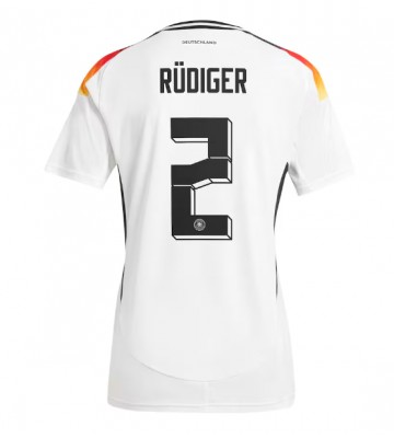 Tyskland Antonio Rudiger #2 Replika Hjemmebanetrøje Dame EM 2024 Kortærmet